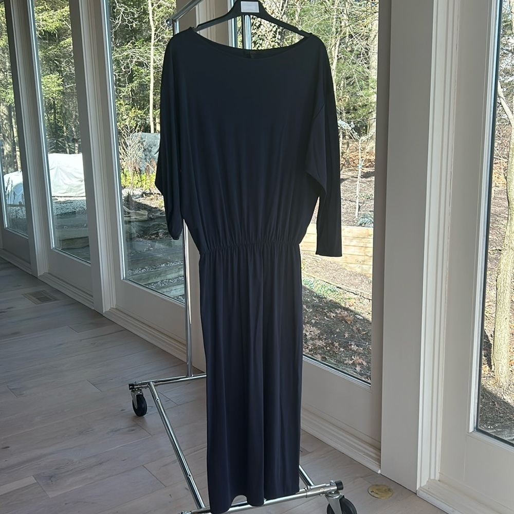 COS Navy Blue Midi Dress